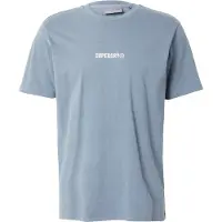 Superdry für Herren. M1012028A T-Shirt Mikrologo-Druck blau (L), Lässig, Baumwolle, Kurzarm