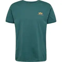 Alpha industries T-Shirt "Basic T-Shirt SL", Herren, Gr. 3XL, grün (force grün), Obermaterial: 100% Baumwolle, Shirts T-Shirt