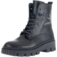Gabor Damen Schnürstiefeletten Schwarz Glattleder Größe: 36