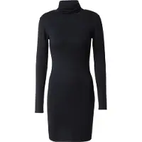 Superdry für Damen. W8011765A Hochgeschlossenes langärmeliges Minikleid schwarz (S), Lässig, Modal, Langarm