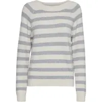 Vero Moda Rundhalspullover "VMDOFFY LS O-NECK BLOUSE GA NOOS" Materialmix, regular fit