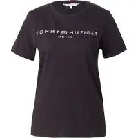 Tommy Hilfiger Corp Logo Cotton Jersey Black Größe: XL | Hemden Outlet | Damen | Schwarz