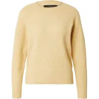 Vero Moda Rundhalspullover "VMDOFFY LS O-NECK BLOUSE GA NOOS" Materialmix, regular fit