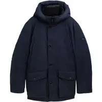 Tom Tailor Herren Arctic Winterpaka mit Abnehmbarer Kapuze,10668 - Sky Captain B