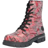 Rieker Schnürstiefel Kaltfutter in rot, Gr. 36