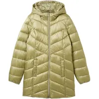 Tom Tailor Steppmantel , Damen, Gr. XS (34), grün (schwarz sage), Obermaterial: 100% Polyamid. Futter: 100% Polyester, regular fit Po-bedeckend, Mäntel Steppmantel, mit 2-Wege-Reißverschluss