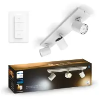Philips Hue Runner Aufbauspot White Ambiance - 3 Spots - Weiß + Dimmer