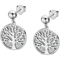 Lotus Paar Ohrstecker "Essentials - Baum des Lebens", silber (edelstahlfarben), Ohrringe, Damen, 14,5mm, Edelstahl, Paar Ohrstecker