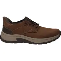 Rieker Slip-On Sneaker "Ready2GO", Herren, Gr. 46, braun, Leder, Textil, Schuhe Slip-On Sneaker, Halbschuh, Schlupfschuh, Outdoorschuh, herausnehmbare Soft-Einlage