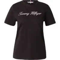 Tommy Hilfiger T-Shirt Script WW0WW43459 Schwarz Regular Fit 42