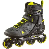 Rollerblade Macroblade 80, Erwachsene, Männlich, Schwarz, Grün, Einfarbig, Hoher Stiefel, Schwarz, Grün