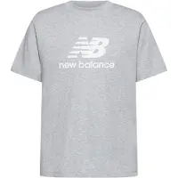 New Balance "SPORT ESSENTIALS LOGO T-SHIRT" sportliches T-Shirt, mit Kurzarmdesign, ohne Verschluss, aus Baumwolle