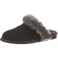 Ugg für Damen. 1106872 Schuhe aus Leder Scuffette II schwarz (39), Flach, Wildleder, Keine, Homewear