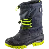 CMP Winterboots "KIDS AHTO WP SNOW BOOTS", Jungen, Gr. 37, blau (navy, lime), Synthetik, Textil, Schuhe Winterboots, Winterschuhe, Winterstiefel, Snowboots, wasserdicht