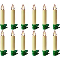Krinner Lumix Superlight Flame Mini Ivory Weihnachtsbeleuchtung 12 Stücke