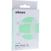 Alkaya Speed Flex Datenkabel Silikon 15W, 1m weiss