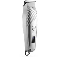 XO Kabellose Haarschneidemaschine CF9 fr Haare und Bart, IPX6 wasserdicht, bis zu 100 Minuten mit einer Ladung, silberfarben