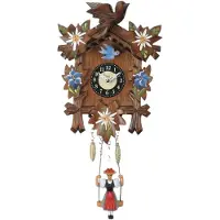 Engstler - 0126/10 SQ - Schaukeluhr - Quarz - mit Kuckucksruf und Westminsterschlag