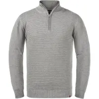 INDICODE JEANS Troyer "Troyer IDRichard", Herren, Gr. XL, grau (light grau mix), Obermaterial: 100% Baumwolle CO., Pullover Troyer