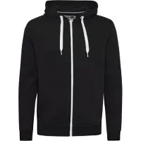 !Solid Kapuzensweatjacke SOLID "Kapuzensweatjacke SDOlli", Herren, Gr. XL, schwarz, Obermaterial: 80% Polyester PES. 20% Baumwolle CO., Sweatjacken Kapuzensweatjacke