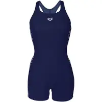 Arena Badeanzug "W FINDING HL R", Damen, Gr. 36, N-Gr, blau (navy, weiß), Obermaterial: 100% Polyester, Badeanzüge Badeanzug, chlorbeständiges Material, schnelltrocknend, mit UV-Schutz UPF50+