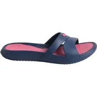 Arena Badeschuh "NINA", Damen, Gr. 37, blau (navy, magenta, navy), Kunstfaser, mehrfarbig, Schuhe Badeschuh, sportlicher Stil, mit Logodruck