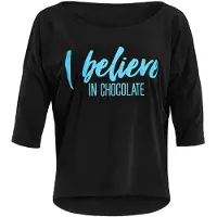 Winshape 3/4-Arm-Shirt "MCS001 ultra leicht", Damen, Gr. S, schwarz (schwarz, glitzer neon blau), 50% Modal, 50% Baumwolle, U-Boot-Ausschnitt, Shirts 3/4-Arm-Shirt, mit Neon blauem Glitzer-Aufdruck