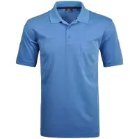 Ragman Herren Poloshirt - Oberteil, Softknit-Polo, Baumwollmischung, Brusttasche, Knopfleiste, kurz, einfarbig