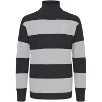 !Solid Rollkragenpullover SOLID "Rollkragenpullover SDSerge", Herren, Gr. XXL, grau (dunkelgrau melange), Obermaterial: 100% Baumwolle CO., Pullover Rollkragenpullover