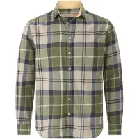 Babista Flanellhemd "Hemd COTELLI", Herren, Gr. L, weit, grün (khaki kariert), Obermaterial: 100% Baumwolle CO., Hemden Flanellhemd