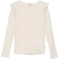 Minymo Bluse - Rib - Seedpearl - - 9 Jahre (134) - Blusen