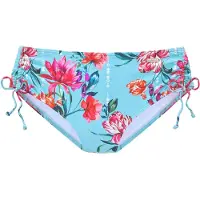 Sunseeker Bikini-Hose "Modern", Damen, Gr. 40, N-Gr, blau (hellblau, bedruckt), Polyamid, bedruckt, floral, Badehosen Bikini-Hose, seitlich regulierbar