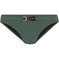 LASCANA Bikini-Hose "Yves", Damen, Gr. 42, N-Gr, grün (oliv), Recycling-Polyamid, unifarben, Badehosen Bikini-Hose, mit edlen Ziergürtel, Topseller