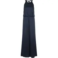 Vera Mont Jumpsuit "Jumpsuit mit Taschen", Damen, Gr. 44, EURO, blau (night sky), Obermaterial: 98% Polyester Pol. recyc.. 2% Elasthan EL., Overalls Jumpsuit