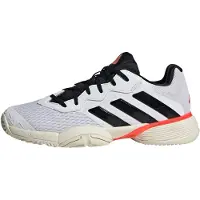 Adidas Tennisschuhe Barricade Allcourt 2024 weiss/schwarz/orange Kinder