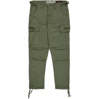 Alpha industries Cargohose "Squad Pant", Herren, Gr. 34, Normalgrößen, grün (schwarz olive), Obermaterial: 98% Baumwolle, 2% Elastan. Futter: 100% Baumwolle, Hosen Cargohose