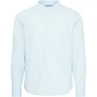 Casual Friday Langarmhemd "Langarmhemd CFAton", Herren, Gr. 3XL, N-Gr, blau (pale blau), Obermaterial: 97% Baumwolle CO. 3% Elasthan EL., Hemden Langarmhemd