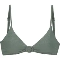 Sunseeker Triangel-Bikini-Top "Loretta", Damen, Gr. 42, Cup C/D, grün (oliv), Polyamid, Strukturmuster, unifarben, Bikini-Oberteile Triangel-Bikini-Top, mit Strukturmuster