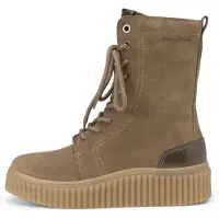 Marc O'Polo Lace up Bootie Damenschuhe Stiefel Schnürer Braun Freizeit, Schuhgröße:40 EU