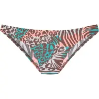 Venice beach Bikini-Hose "Maia", Damen, Gr. 40, N-Gr, grün (türkis, bedruckt), Polyamid, bedruckt, Badehosen Bikini-Hose, mit hohem Beinausschnitt, Topseller