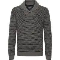 INDICODE JEANS Strickfleece-Pullover "Strickpullover IDCopent", Herren, Gr. 3XL, grau (pewter), Obermaterial: 100% Polyacryl PAN., Pullover Strickfleece-Pullover