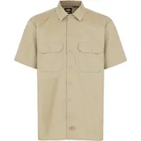 Dickies Kurzarm Hemdbluse WORK SHIRT SS REC KHAKI herren EU S