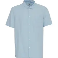 !Solid Leinenhemd SOLID "Leinenhemd SDAllan", Herren, Gr. L, N-Gr, blau (chambray blau), Obermaterial: 58% Leinen LI. 42% Viskose CV., Hemden Leinenhemd