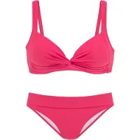 LASCANA Triangel-Bikini , Damen, Gr. 38, Cup A, rot, Polyamid, unifarben, Bikini-Sets Triangel-Bikini, in Bralette-Form