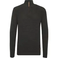 !Solid Troyer SOLID "Troyer SDTommy", Herren, Gr. S, grau (dar grau m), Obermaterial: 50% Baumwolle CO. 50% Polyacryl PAN., Pullover Troyer