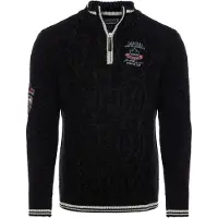 Carisma Strickpullover "Pullover", Herren, Gr. XXL, schwarz, Obermaterial: 100% Polyacryl PAN., uni, regular fit, Pullover Strickpullover, Premium Strickpullover