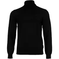 Armani Exchange für Herren. 8NZM3CZM8AZ1200 Schwarzer Rollkragenpullover (S), Lässig, Wolle