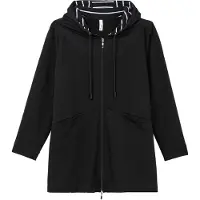 Sheego Sweatjacke in schwarz | Gr.: 44-46