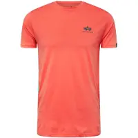 Alpha industries T-Shirt "Basic T-Shirt SL", Herren, Gr. S, rot (radiant rot), Obermaterial: 100% Baumwolle, Shirts T-Shirt