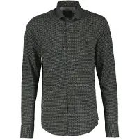 Lerros Langarmhemd "Herren Jerseyhemd mit Haifischkragen", Herren, Gr. S, Normalgrößen, grün (chilled olive), 100% Baumwolle, Hemden Langarmhemd